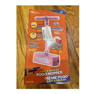 New in box Flybar Jump & Squeak Pogo Hopper Pink Outdoor Toy